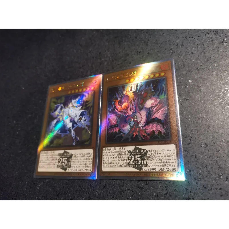 2pcs/set Yu Gi Oh Diabellze The Original Sinkeeper Snake-Eyes Diabellstar DIY Flash Card Anime Classics Game Collection Card Toy