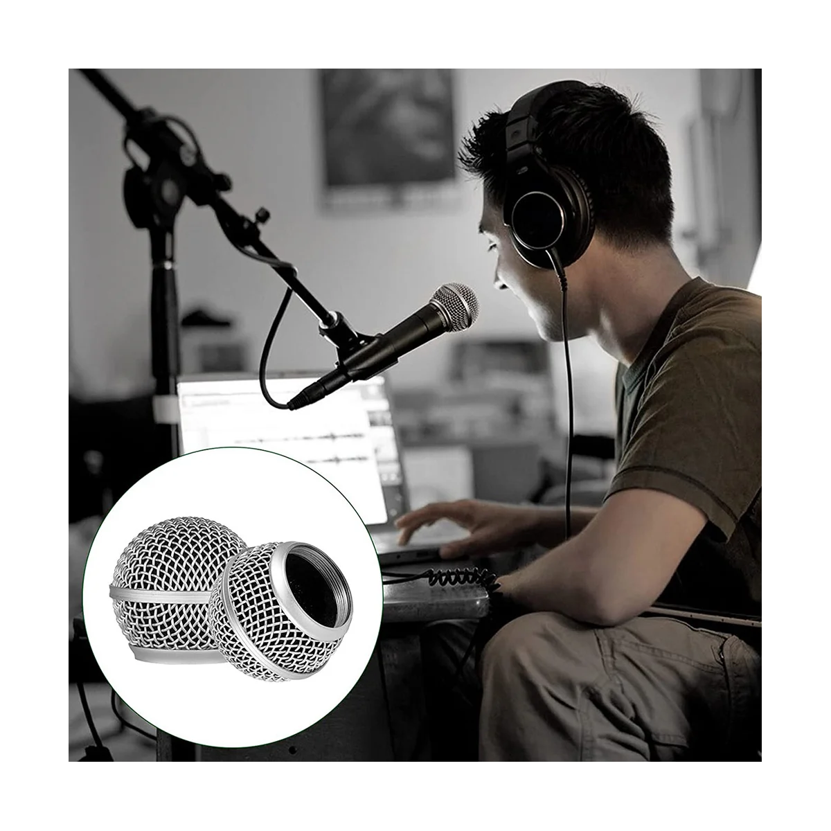 2 шт., сменные насадки для микрофона SM58