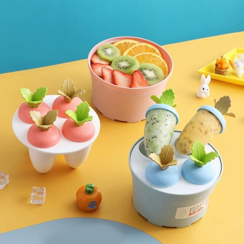 

4/6 Holes DIY Ice Lolly Cream Molds Ice Tray Ice Cream Molds Ice Cream Tray
