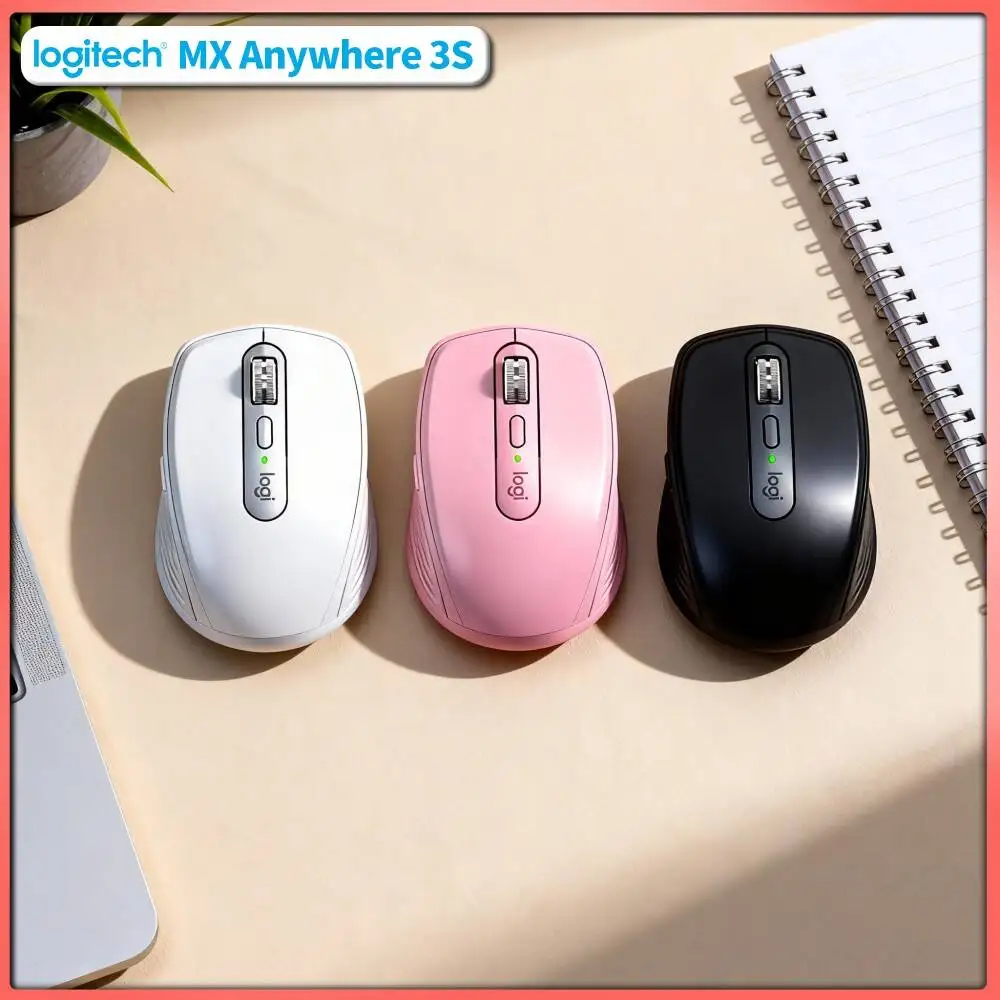 Office MX Anywhere 3S - 8000 DPI, 3-Device Bluetooth, Fast Charge, Perfect for Watch Store Desk Daily Routine Work Flow