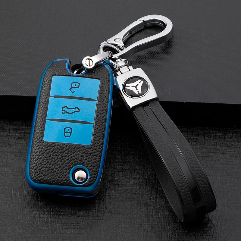 For Roewe RX5 MG3 MG5 MG6 MG7 MG ZS GT GS 350 360 750 TPU Leather Car Flip Key Case Cover Bag Shell Protector Accessories