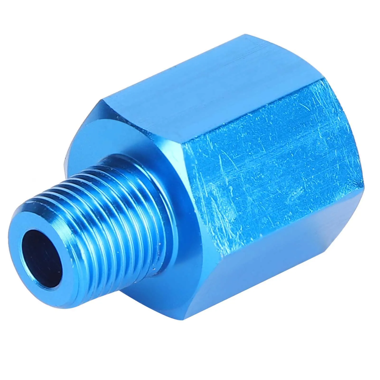 NPT Reducer Adapter Fuel Pressure Gauge Adapter Joint Aluminum Alloy Reducer Adapter M12 To 1/8 Pressure Gauge Part