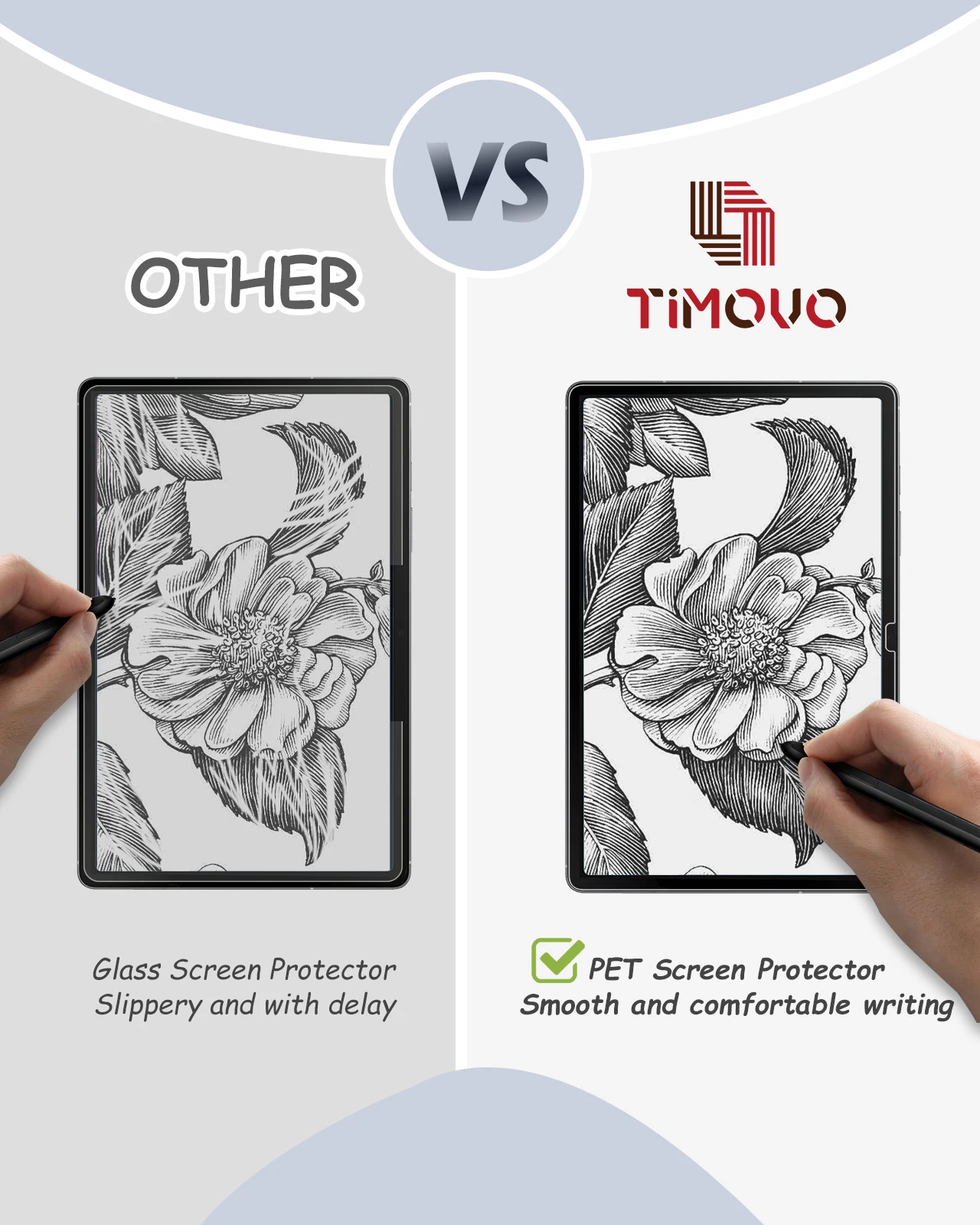 2 حزمة حامي الشاشة الورقية لسامسونج غالاكسي تبويب S10 FE زائد/FE + 2025 المضادة للوهج PET حامي الشاشة فيلم ل Tab S10 FE + #4