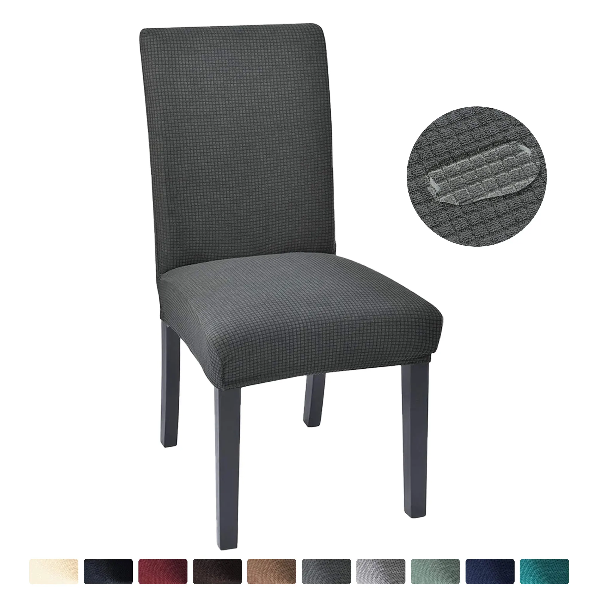 

1PC Waterproof Chair Covers Dining Chair Slipcovers, Chair Cover For Hotel Dining Room Office Banquet House Home Decor