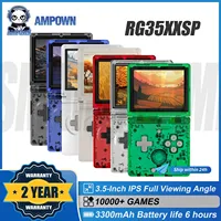 AMPOWN Anbernic RG35XXSP Folding 3.5'' IPS Linux OS Portable Video Game Console Portable Handheld Game Players Rerto Games