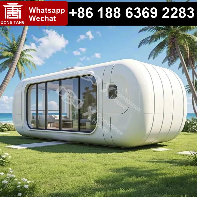 

Cabin Apple Capsule House Prefab Steel Tiny Homes Trending Ultra Site Exterior Design Luxury Durable Adaptable Garden Sale Decor
