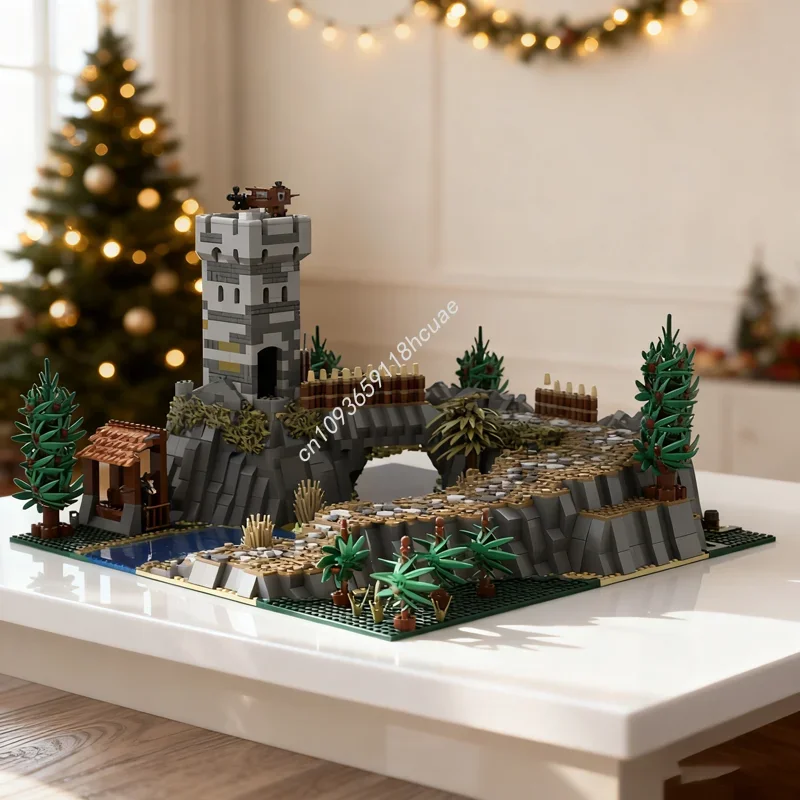 

4001 шт. MOC Watchtower Замленная модель, строительные блоки, строительная сборка, креативный кирпич, детский рождественский подарок, игрушка на день рождения