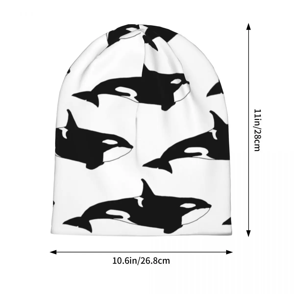 Killer Whale (Orcinus Orca) Skullies Beanies Hats Warm Autumn Winter Outdoor Cap Knitted Bonnet Caps for Unisex Adult