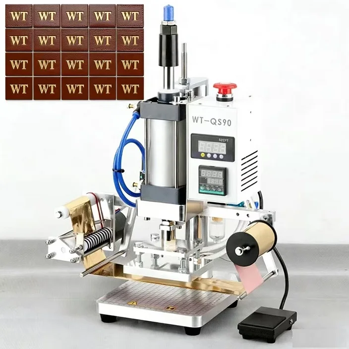 Compact Pneumatic Hot Foil Stamping Solution Custom Letters & Logo Embossing Surface Marking Application