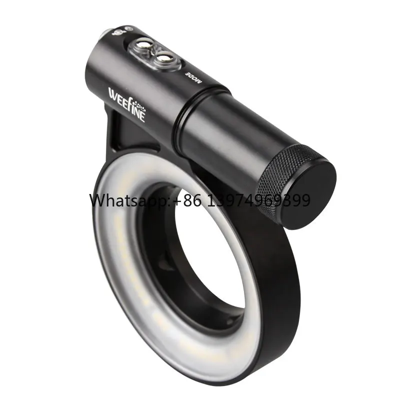 WEEFINE RL3000V2 New  Ring Light WF101   Dive Video Light Underwater Dive Flashlight Led Torch  3000 Lumens scuba Lamp