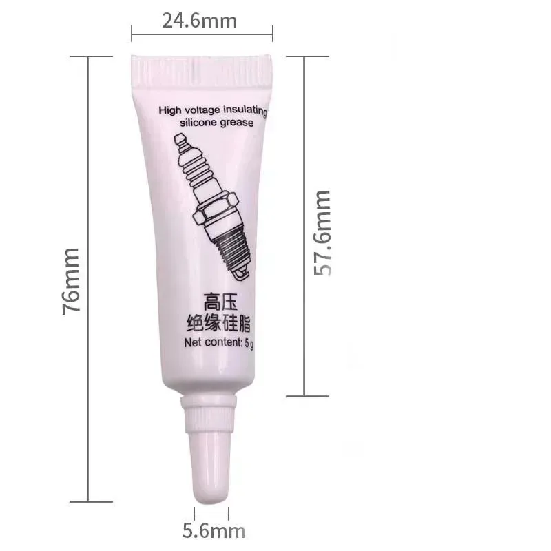 الأبيض سيارة شرارة التوصيل العازلة الشحوم الجهد العالي العازلة الإشعال لفائف سيليكون الشحوم درجة الحرارة المقاومة للتآكل