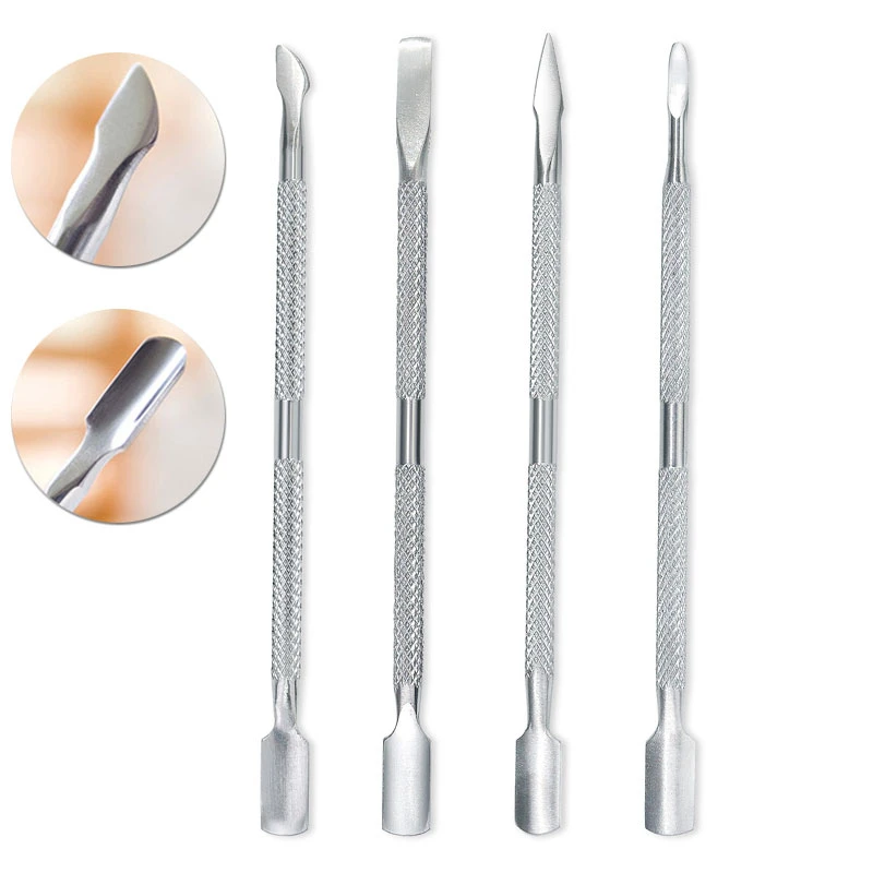 

Stainless Steel Nail Cuticle Pusher Dead Skin Remover Cutter Spoon Scraper Gel Polish Push Manicures Pedicure accessories Tools