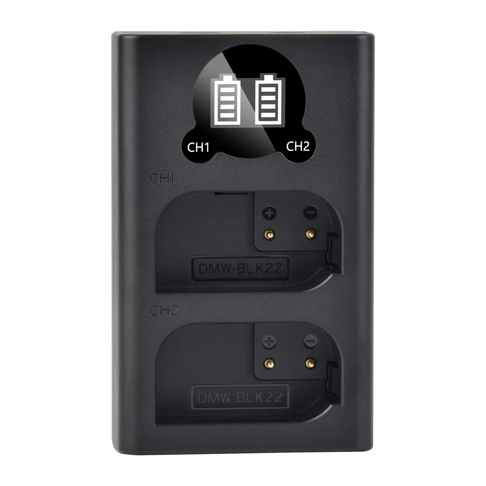 DMW-BLK22 DMWBLK22 BLK22 Dual USB battery charger for Panasonic Lumix DC-S5 DC-S5 II DC-S5 IIX GH5 II GH6 S5II S5M2 GH5M2 Camera
