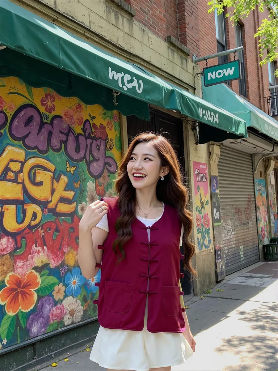 

Женские жилеты для женщин, топ с вырезами на пуговицах, летние облегающие жилеты с открытой спиной и низкой талией без рукавов, модные блестящие яркие глянцевые