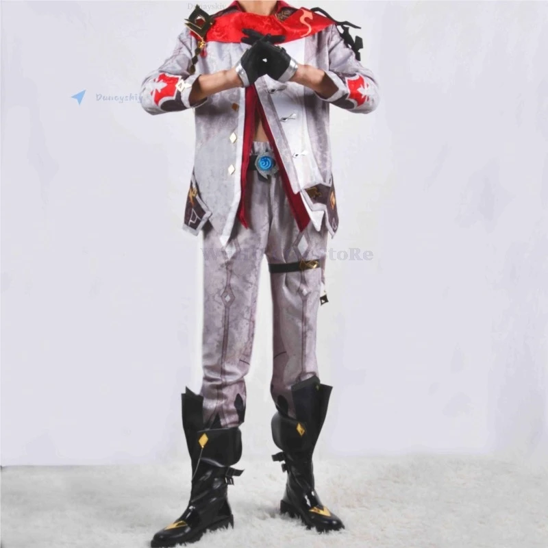 Genshin Impact Tartaglia Cosplay Costume, InPorter Set avec Perruque, Childe Cosplay, Halloween pour Comic Con