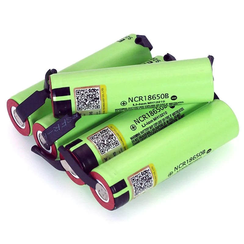 Liitokala-batería recargable de iones de litio 18650 NCR18650B, 3,7 V, 3400mAh, hoja de níquel para manualidades