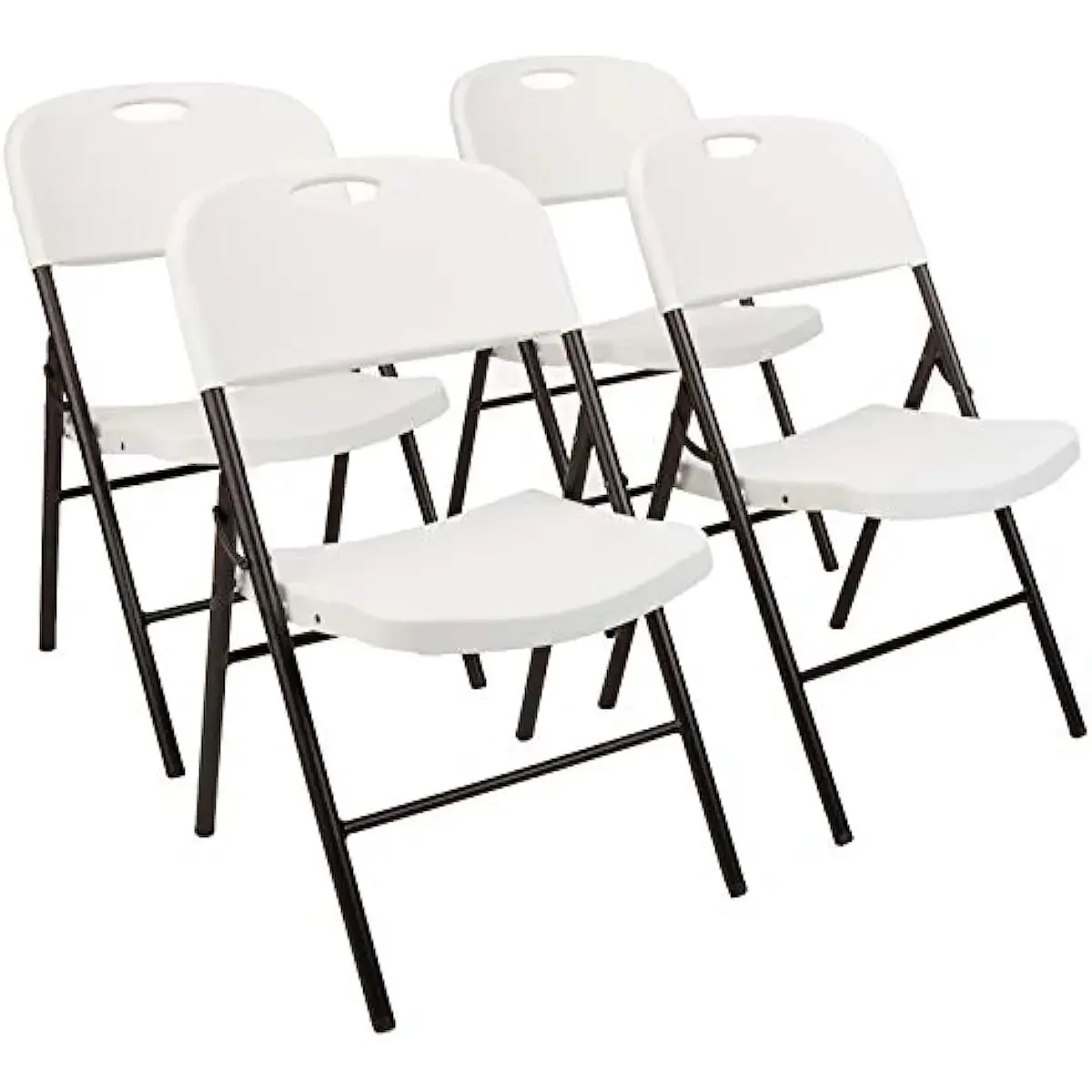 

Folding Plastic Chair, 350-Pound Capacity, White, 4-Pack