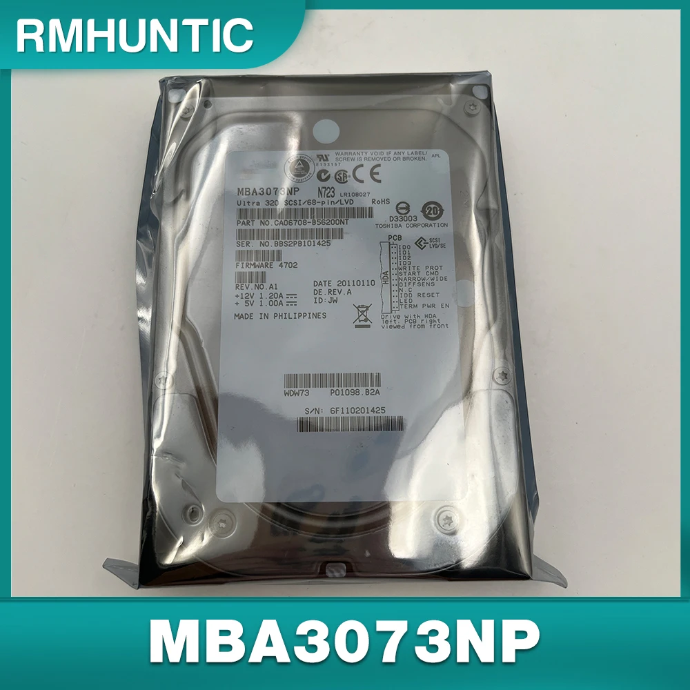 UNTUK Fujitsu 73 73GB 68PIN 15K U320 3.5 "SCSI peralatan medis industri Hard Disk HDD