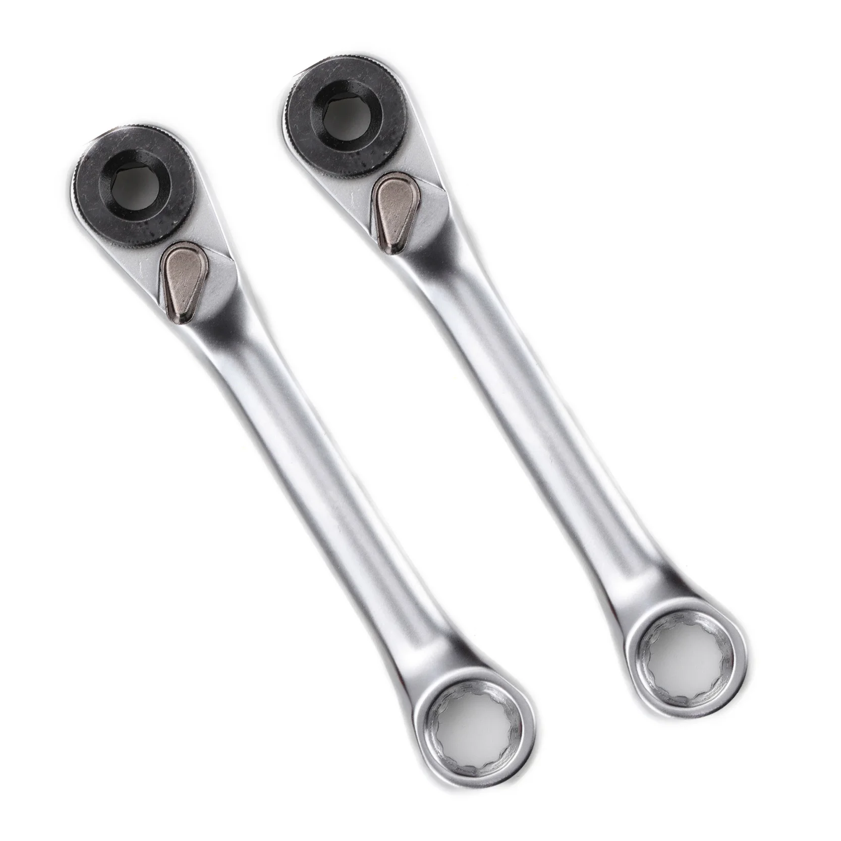 Geinxurn 1/4 inch  Quick-release Ratchet Wrench, Reversible, Chrome Alloy Made, Full Polished Mini Ratchet Wrench