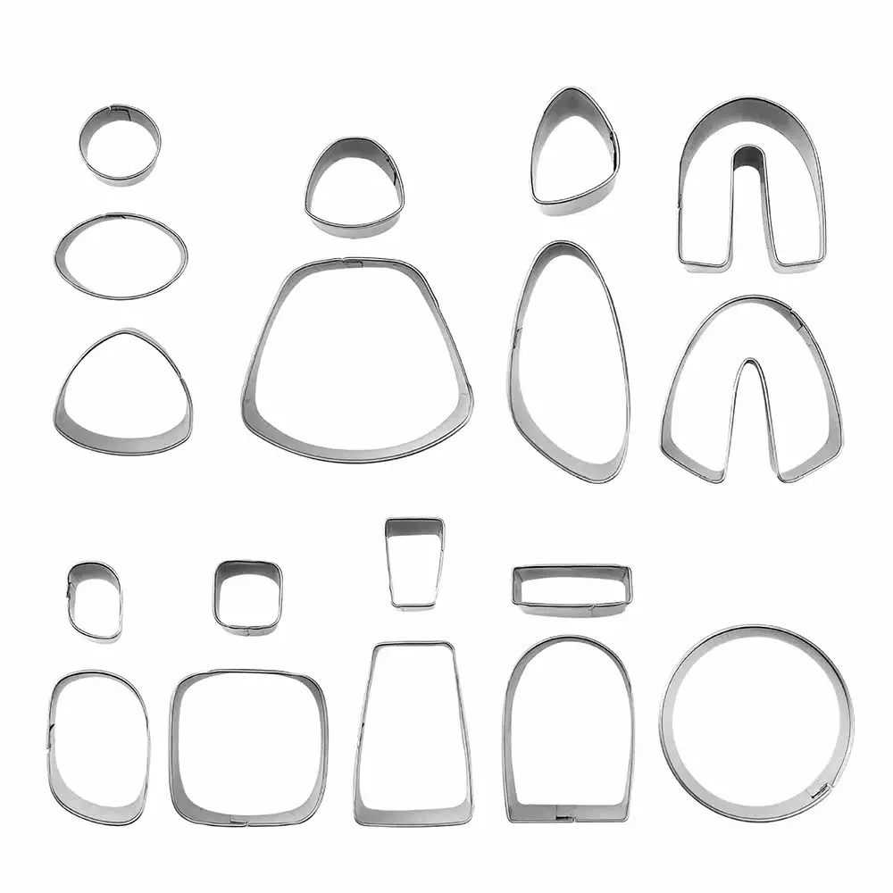 Grundlegende Weichkeramik-Ohrringe Stanzformen für Ton-Ohrringe Handgemachte DIY Spezialform-Stanzformen Ton-Schneidewerkzeug – Detail 5