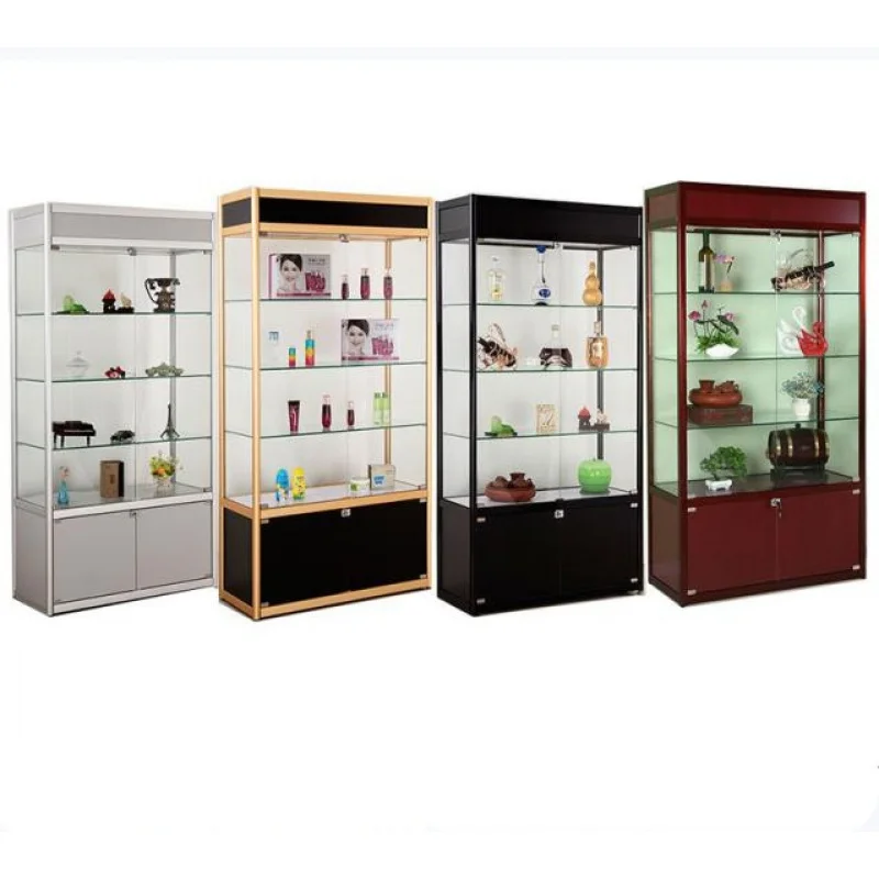 Custom. Factory Direct Sale Customized Glass Wall Cabinet Led Mobile Phone Display Smoke Shop Vitrines Display Showcases