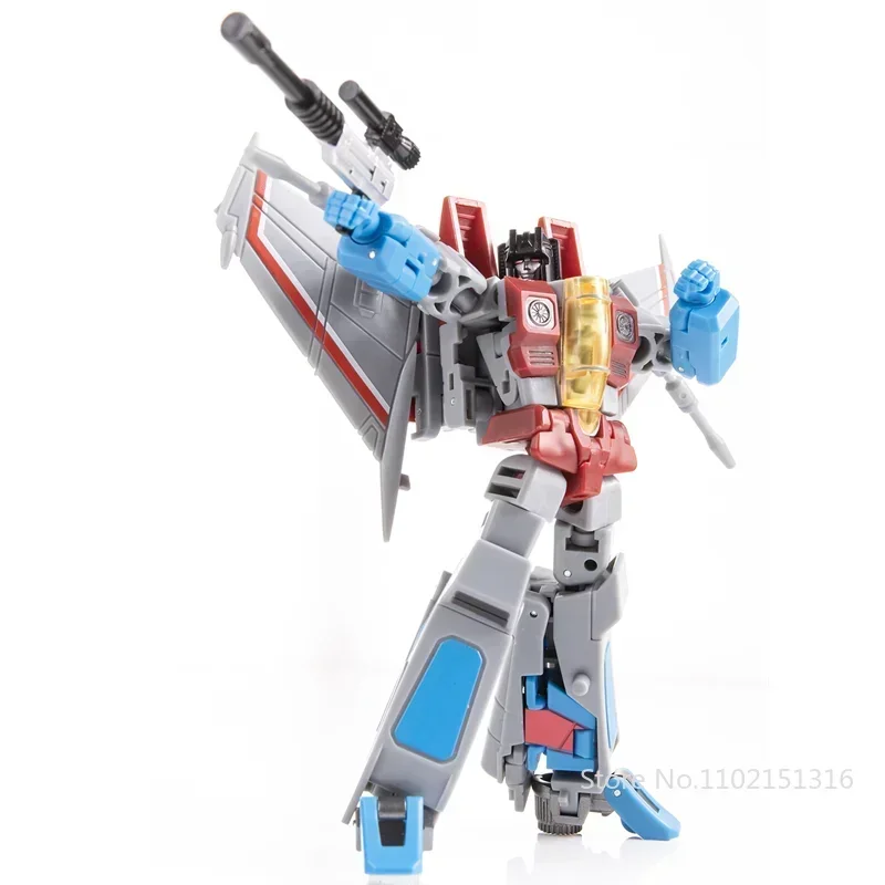 JINBAO Transformation FG-04 FG04 Starscream False Eperor Air Craft mit Ständer und Cape Crown Actionfigur mit Box