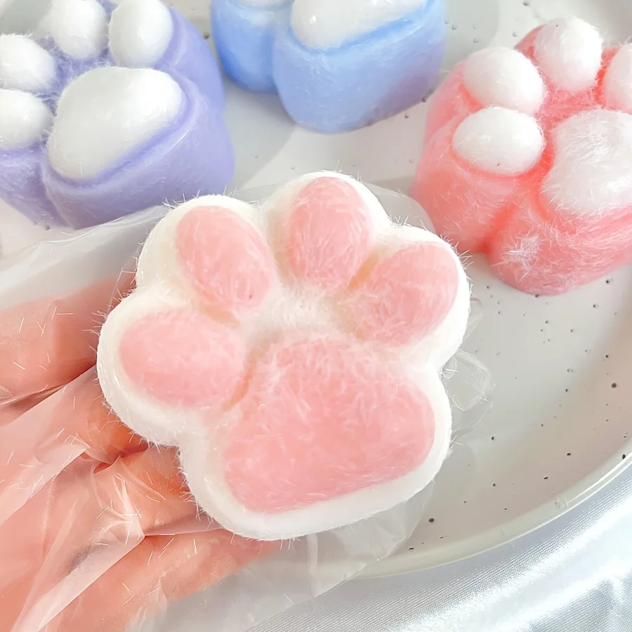 1 Cat Claw Squeezing Toy Creative Plush Cat Claw Squeezing Fun and Stress Reducing Small Toy Casual Holiday Small Toy Cute Gift