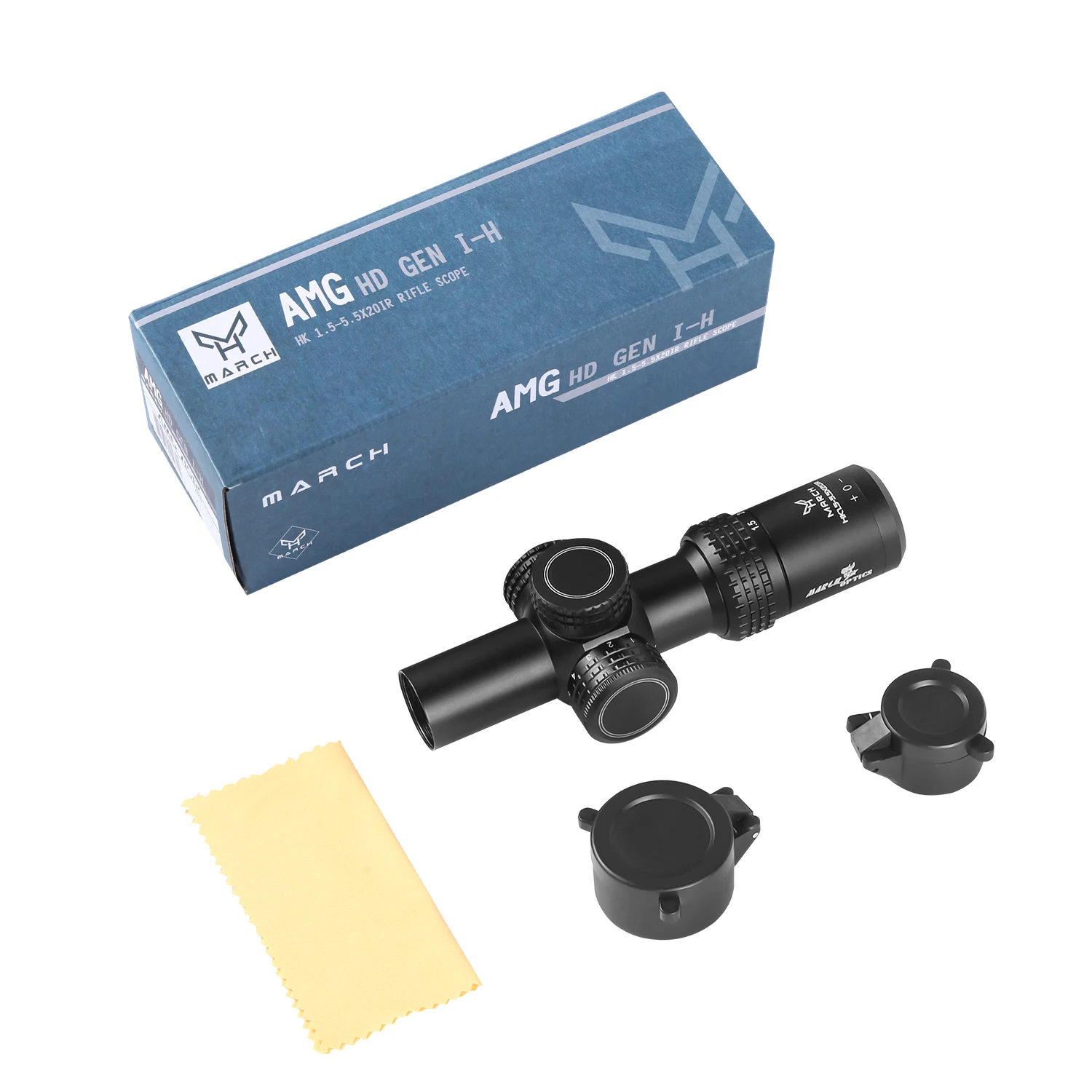 MARCH HK 1.5-5.5X20 IR ثابت البصرية قصيرة Riflescope نطاق البصر للصيد الادسنس البصر مع يتصاعد الإضاءة الحمراء الخضراء