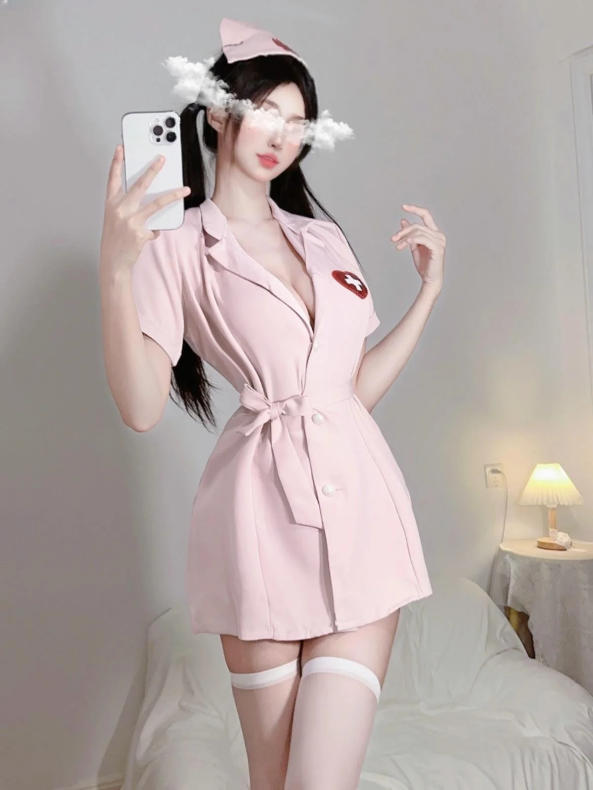 

Сексуальный Хэллоуин большого размера, милый белый ангел, комплект грайса, доктор, косплей, горничная, медсестра, сай, женский костюм, принадлежности для пар