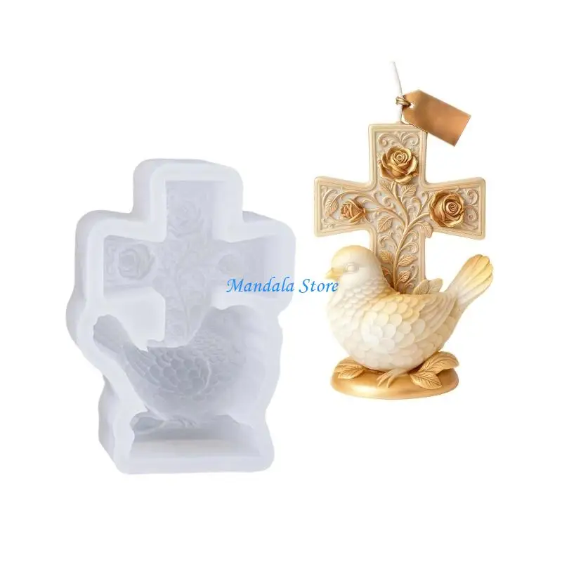 

U2JC Silicone Pigeons Shaped Mould for Home Soap Crafting Easr Releases