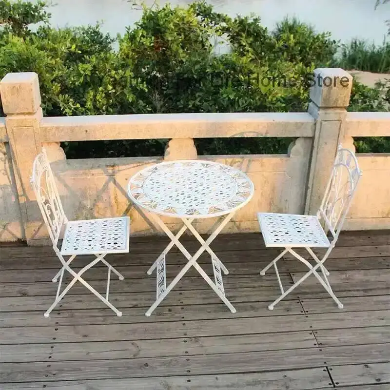 Set da giardino per creatività in metallo per esterni Set da giardino economici di design moderno Rilassante Alfresco Tuinmeubelsets Mobili da giardino per esterni