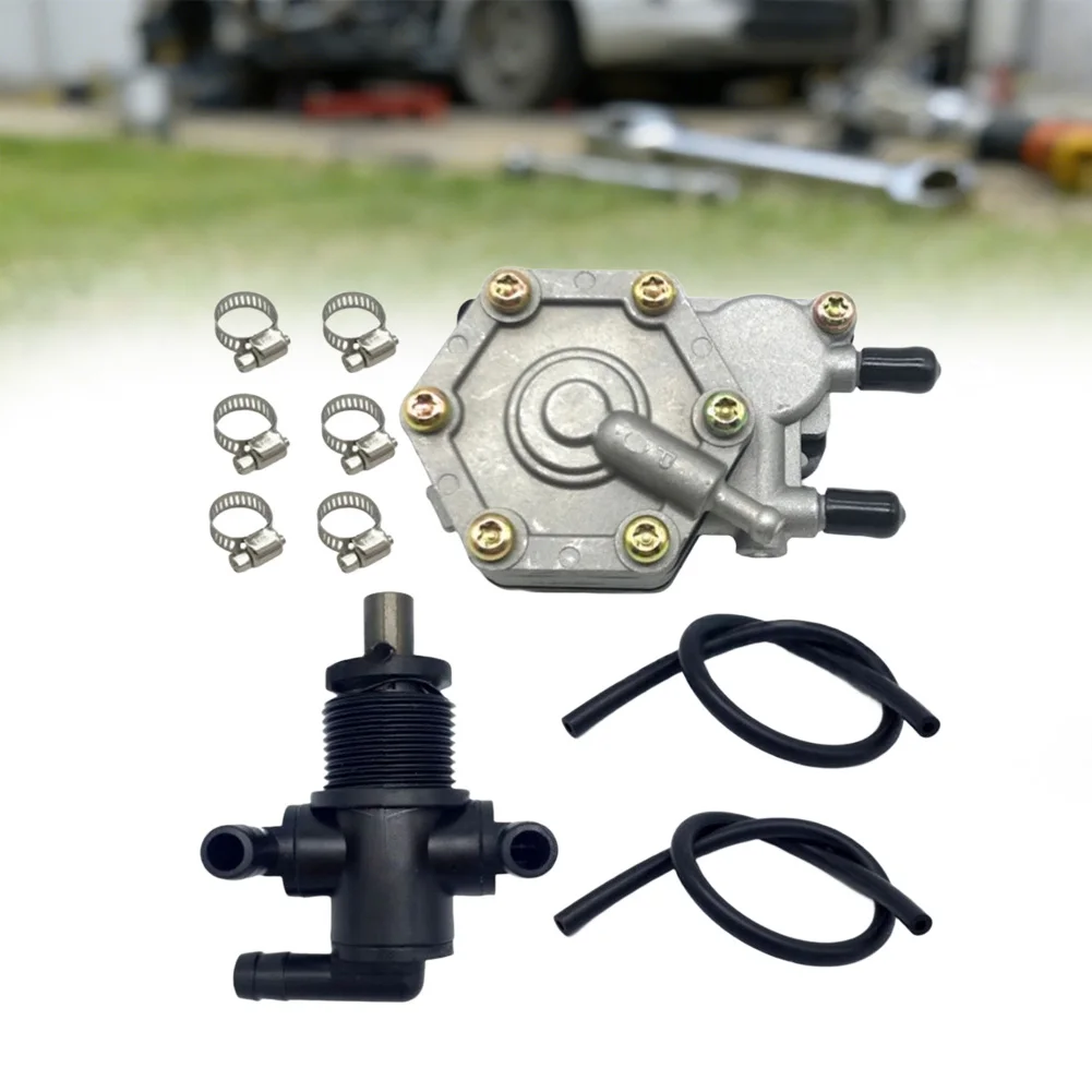 

OEM Style Fuel Pump Kit for Sportsman 300 includes pump lines clamps and fuel switch metal construction easy install