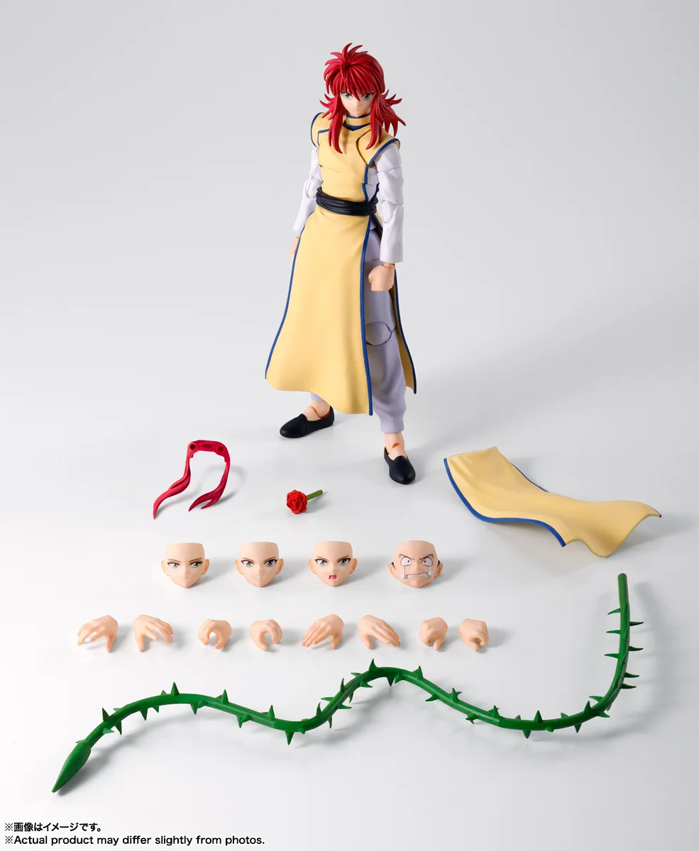 

In stock Bandai S.H.Figuarts Kurama Yu Yu Hakusho Action Figure Genuine Collectible Model In Stock Gift