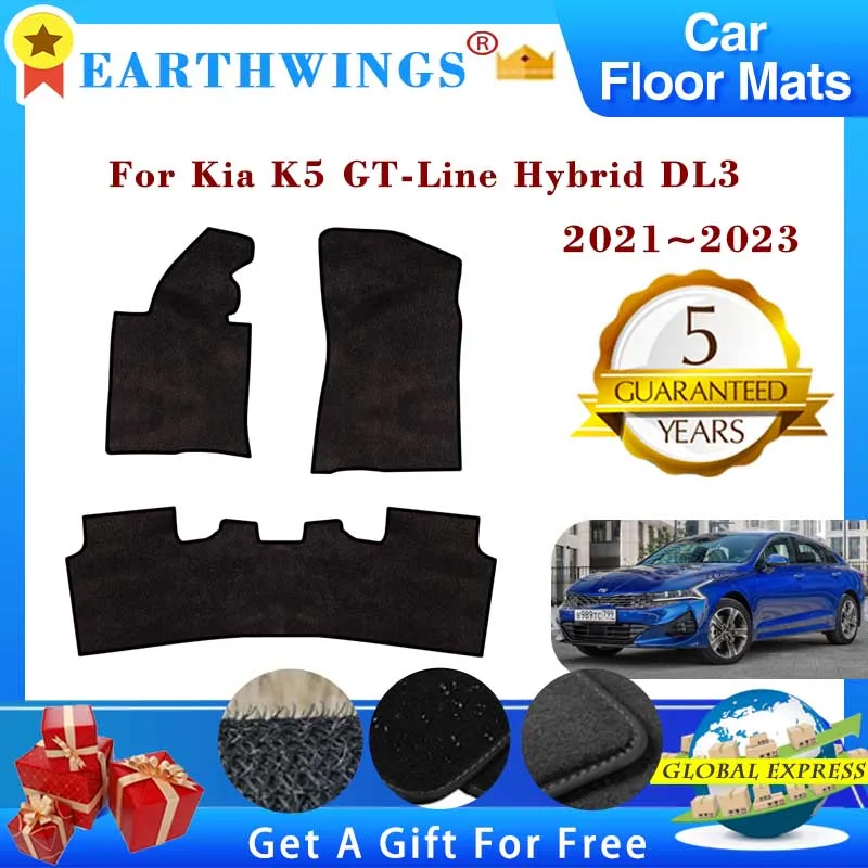 

Car Floor Mats For Kia K5 GT-Line Hybrid DL3 2021 2022 2023 Carpets Footpads Anti-slip Cape Rugs Cover Foot Pad Auto Accessories