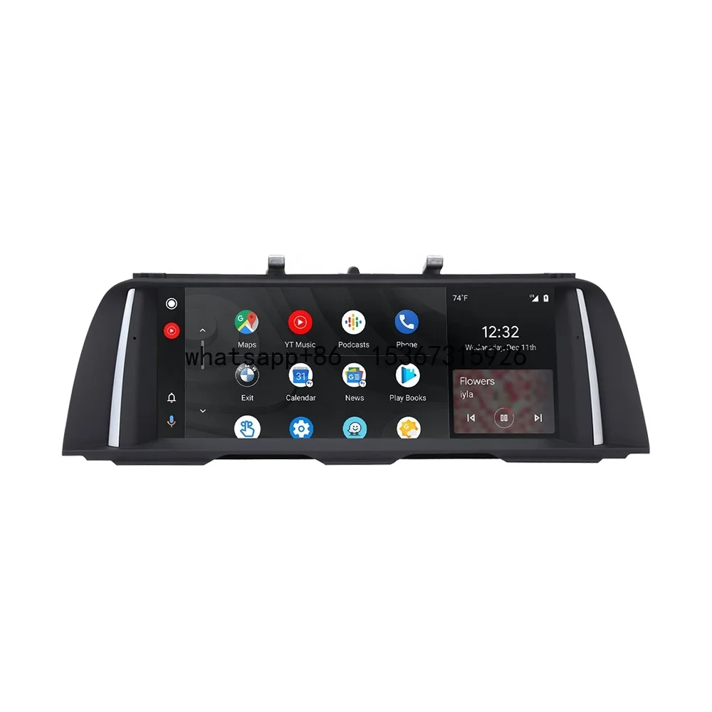 Route 10.25inch IPS car screen for for BMW 5 Series F10 F12 CIC NBT system Car radio with wireless carplay Android auto