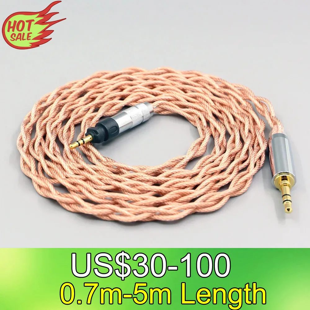 

LN007793 Graphene 7N OCC Shielding Coaxial Mixed Earphone Cable For Shure SRH840 SRH940 SRH440 SRH750DJ Philips SHP9000 SHP8900