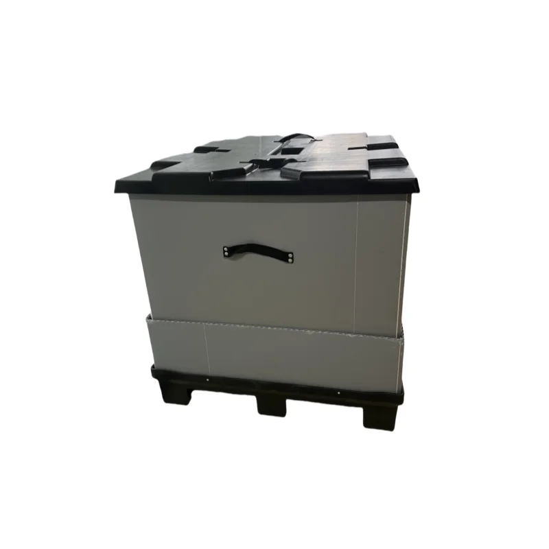 True Factory POLYFAVO Returnable and Reusable 40" X 48" X 34" Plastic PP Pallet Collar Sleeve Pack All-in-One Container