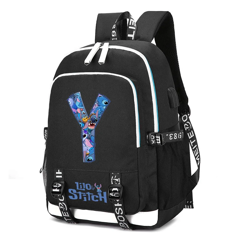 Mochila con estampado de Lilo Stitch para hombre y mujer, bolsa de ordenador con estampado de Lilo Stitch, bolsa de viaje para senderismo al aire libre, para estudiante