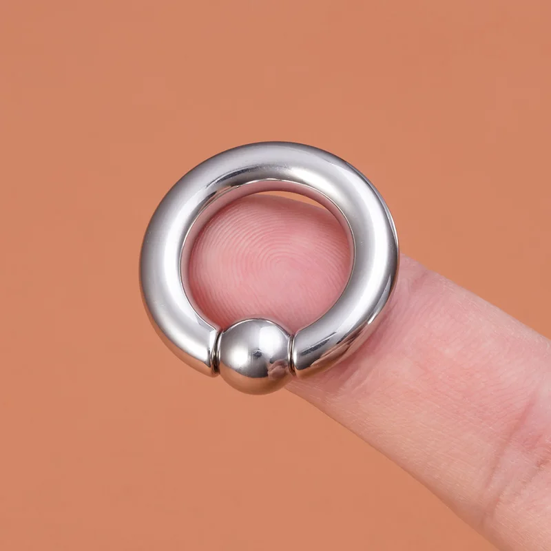 1pc Surgical Steel Captive Bead Ring Hoop Earring BCR Ear Weights Nose Piercing Stretcher Expander Gauge Closure PA Body Jewelry