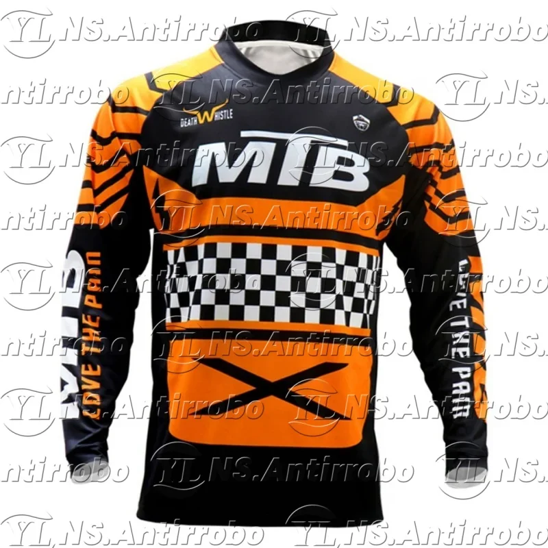 

2025 Motocross Shirt Long Sleeve Men Downhill Jersey Off-Road Bicycle Racing T-Shirt Quick Dry Cycling Enduro Polera Mtb Jersey