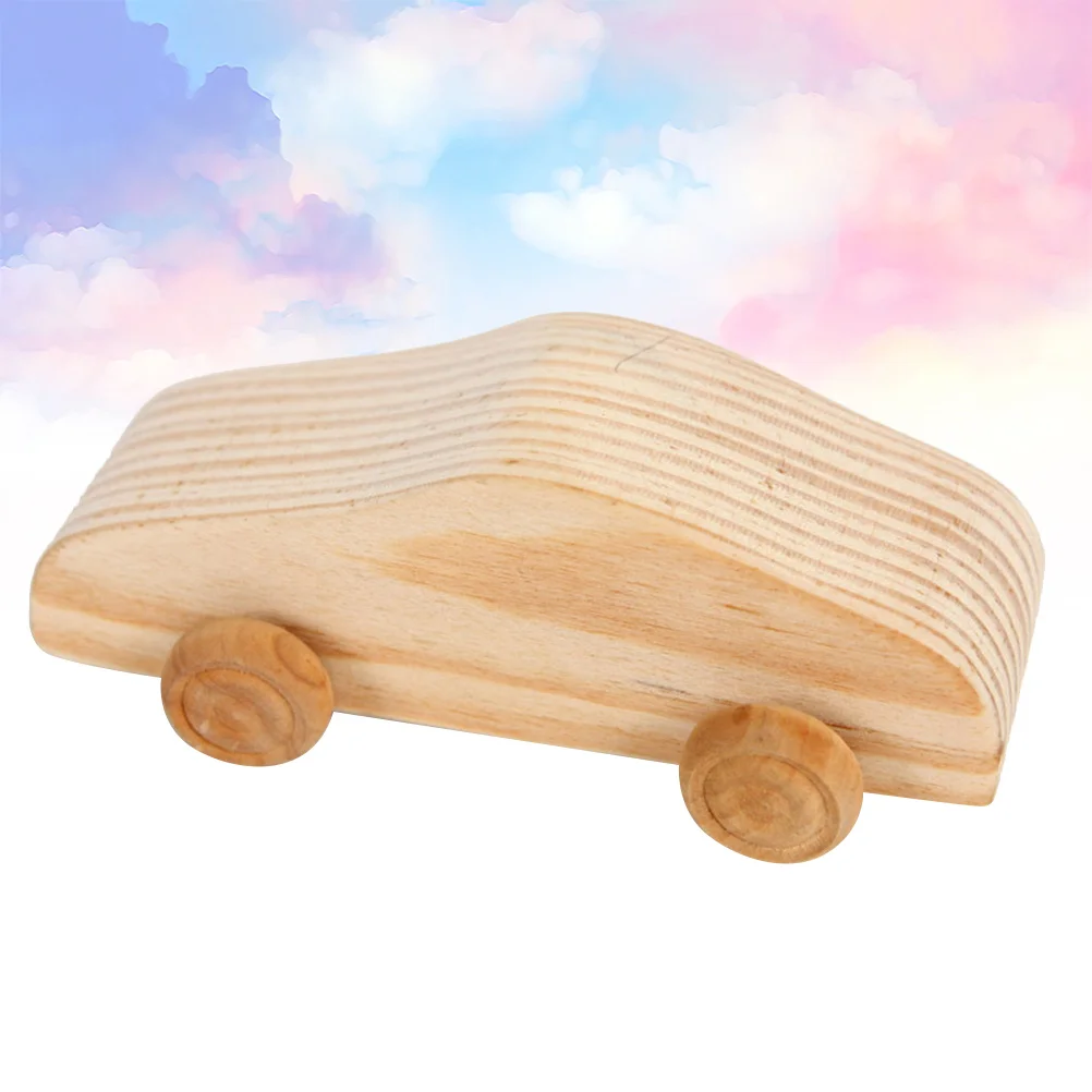 

1Pcs Wooden Car DIY Painting Smooth Sanded Double Sided Perfect for Creative Crafts Home School Activities DIY Painting Model
