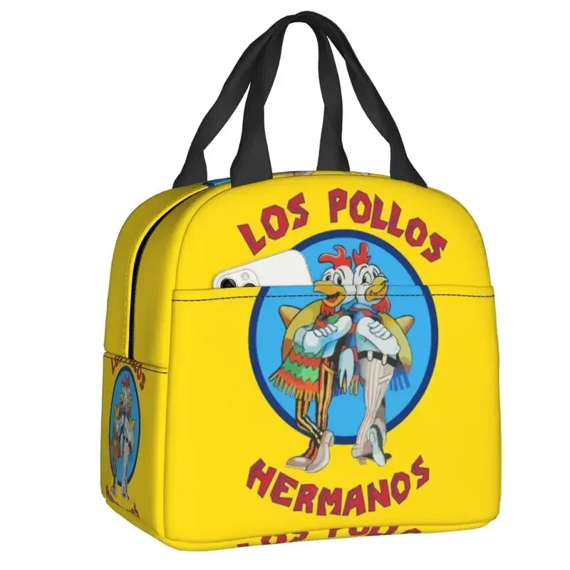 Breaking Bad Lunch Bag Los Pollos Hermanos Cooler Thermal Insulated Bento Box For Women Kids School Beach Camping Food Tote Bags