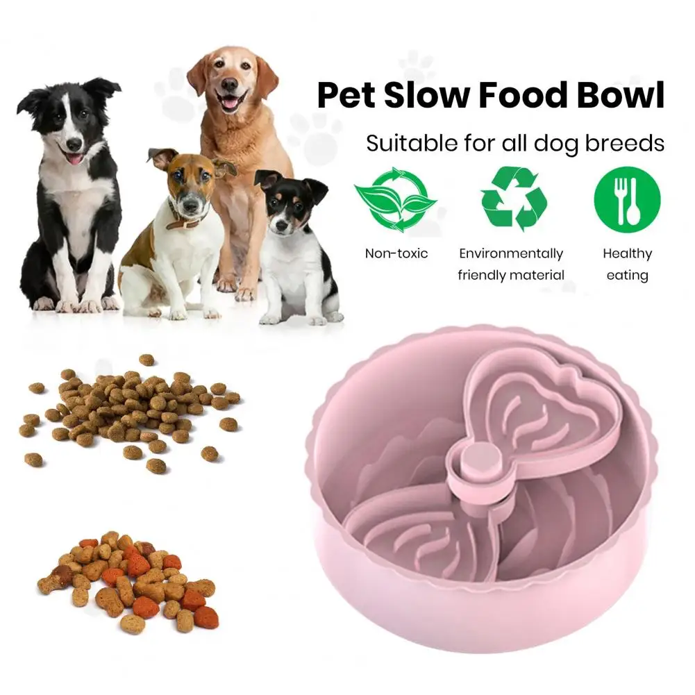 Dog Feeding Puzzle Slow Feeder Dog Bowl for Small Medium Pets Puzzle Food Bowl to Slow Down Eating Safe Easy to Clean Feeding