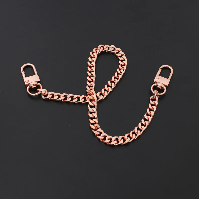 7MM Rose Gold Aluminum Metal Chains for Women Crossbody Handbag Shoulder Bags Purse Strap DIY Replacement Handle Accessories