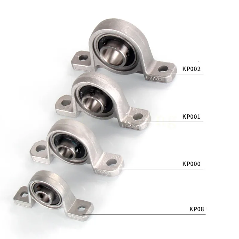 Rodamiento de bolas de aleación de Zinc, soporte montado en bloque, diámetro de 8mm a 30mm, Kfl08, Kfl000, Kfl001, Kp08, Kp000, Kp001, Kp002, 1