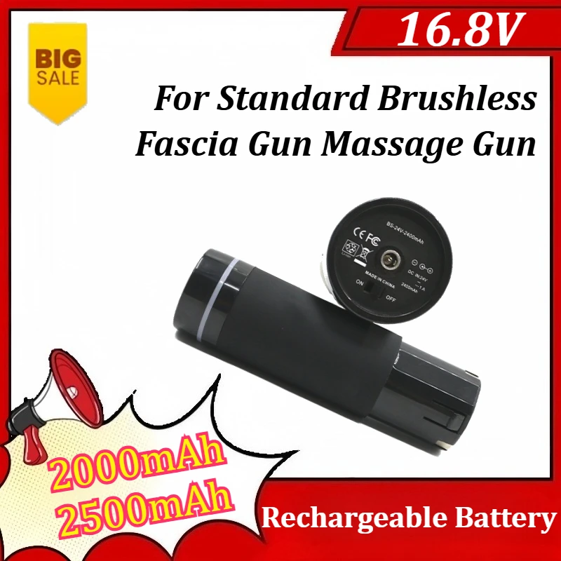16.8V 2000mAh 2500mAh For Standard Brushless Fascia Gun Massage Gun Battery Pack Electric Silent Neck Mask Massager Battery