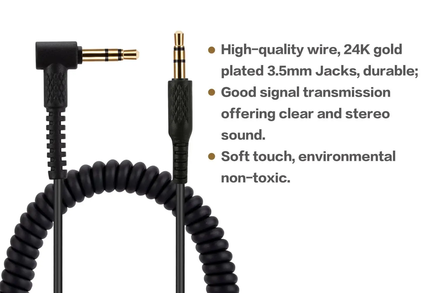 OKCSC Replacement Audio Cable for Monitor Major 2 II Major 3 III Major 4 IV Mid Headphone 3.5mm Aux Cable for Marshall Headphone view 2