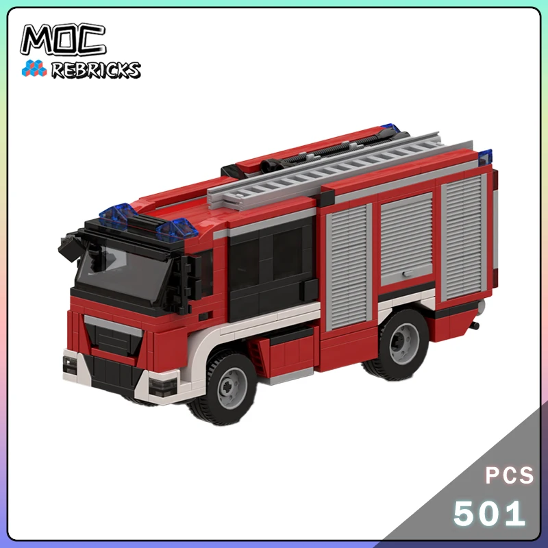 Serie City Originalità MOC Fuoco Motore Building Block Parti Kit modello Assemblaggio fai-da-te Mattoni senior Display Giocattoli Regali di compleanno