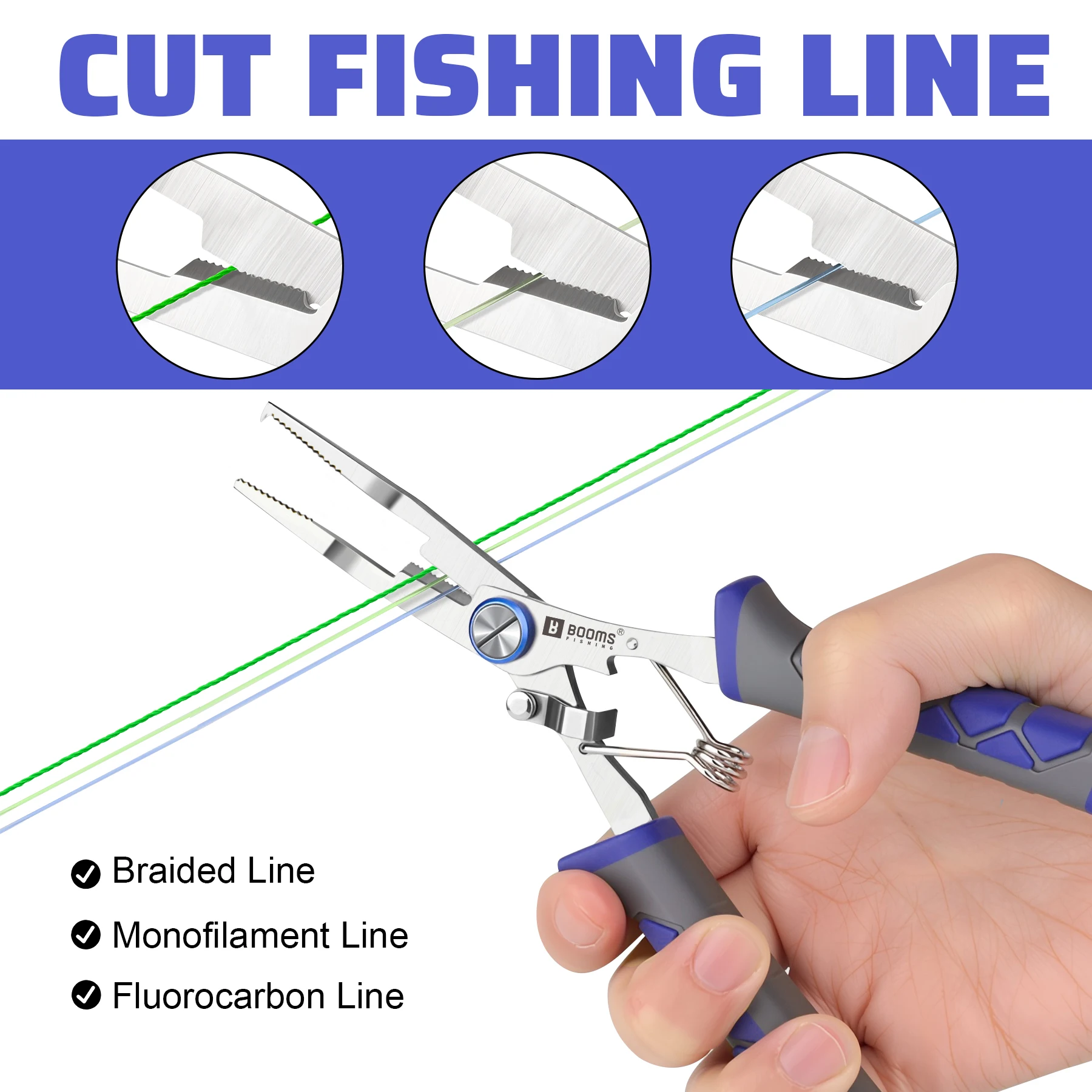 ازدهار الصيد 17 سنتيمتر كماشة الصيد 24 سنتيمتر الأسماك القابض و مقص الصيد الصغيرة خط القواطع هوك مزيل الصيد معالجة أداة مجموعة #5