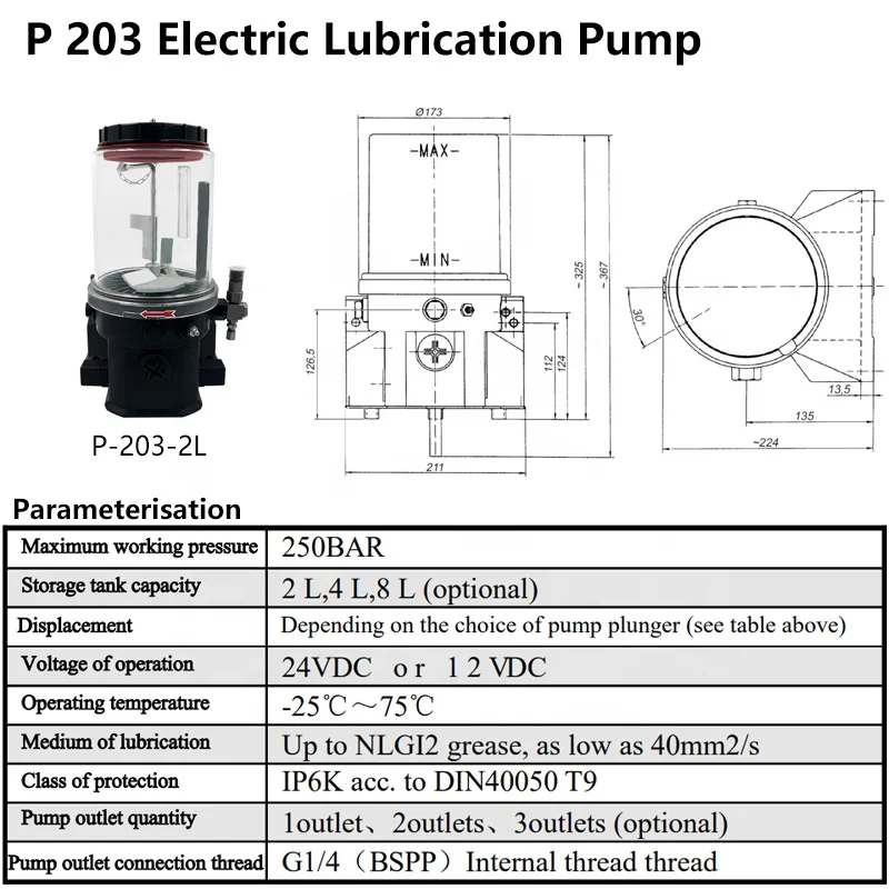 Central automatic grease lubrication system 24vdc track maintenance automatic electrical grease lubrication pump for excavator